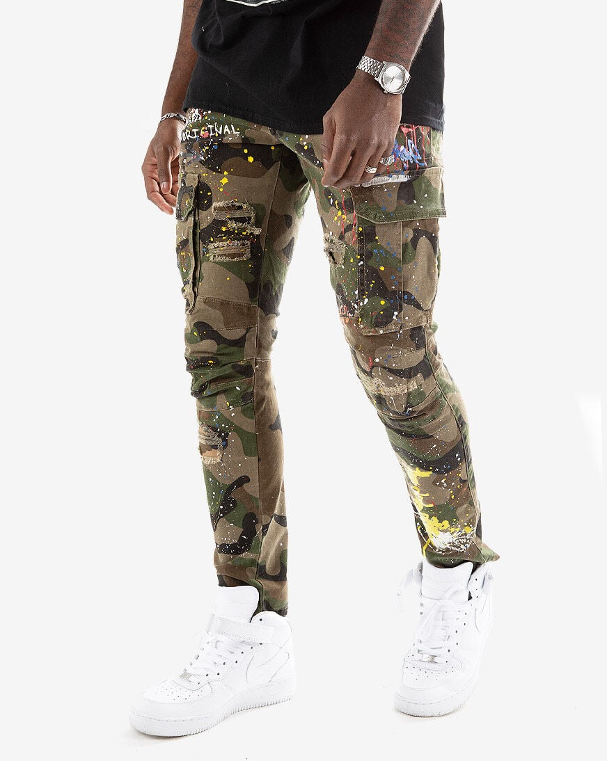 smoke rise camo jeans