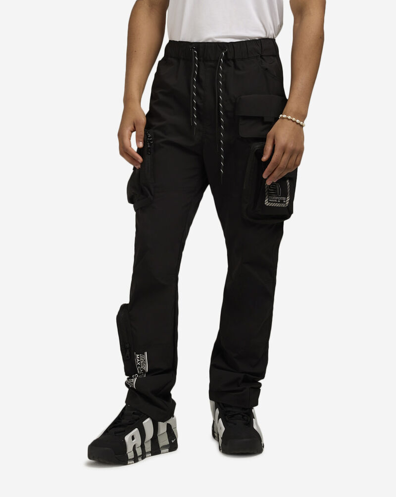 Smoke Rise Utility Nylon Joggers WP25182SNZ-BLK Black 1