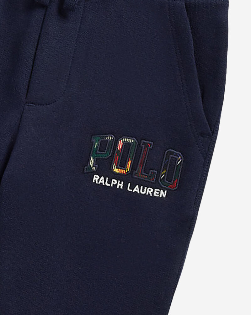 Kids' Plaid-Logo Fleece Jogger Pant