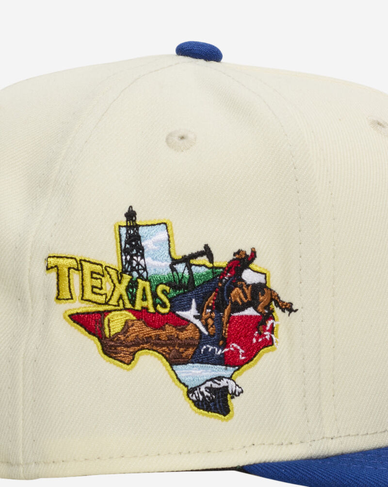 New Era 9Fifty Texas Rangers Localized A-Frame Snapback Hat 60799894 cream 2
