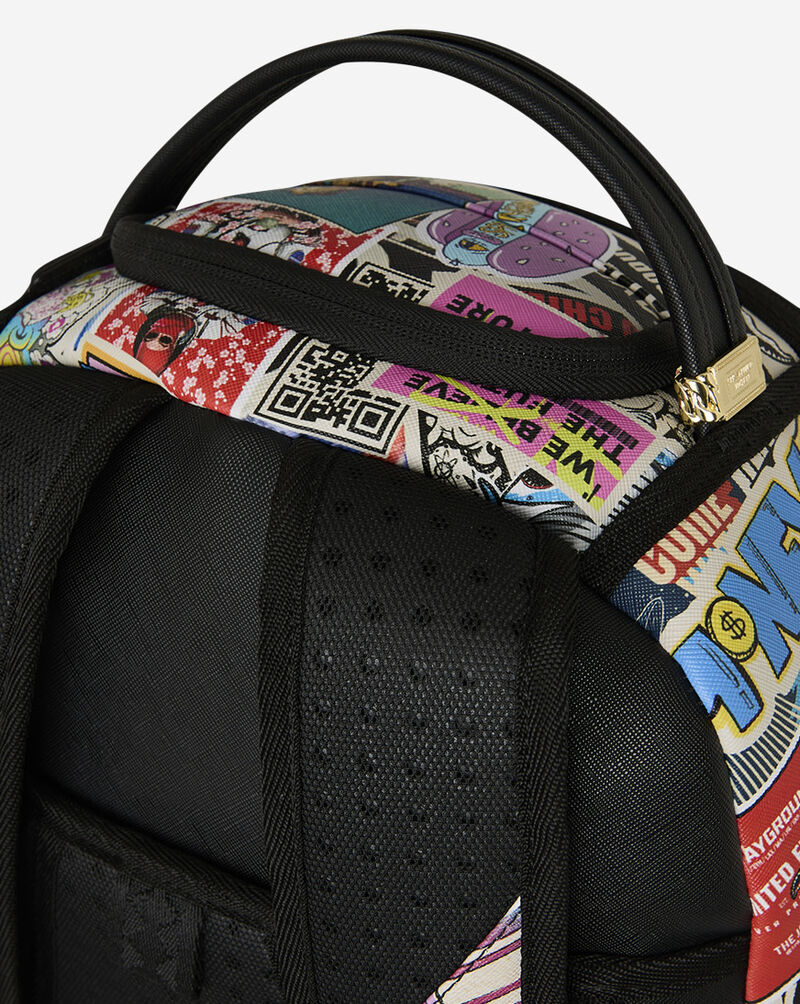 Sprayground Punk Sticker Shark Backpack B8651 Multi 7