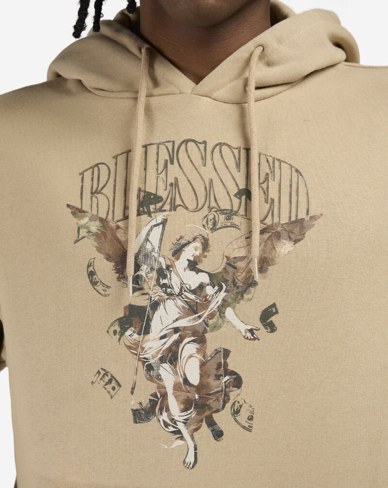 Mister Tee Camo Blessed Hoodie MTUS492-03872 Beige 3