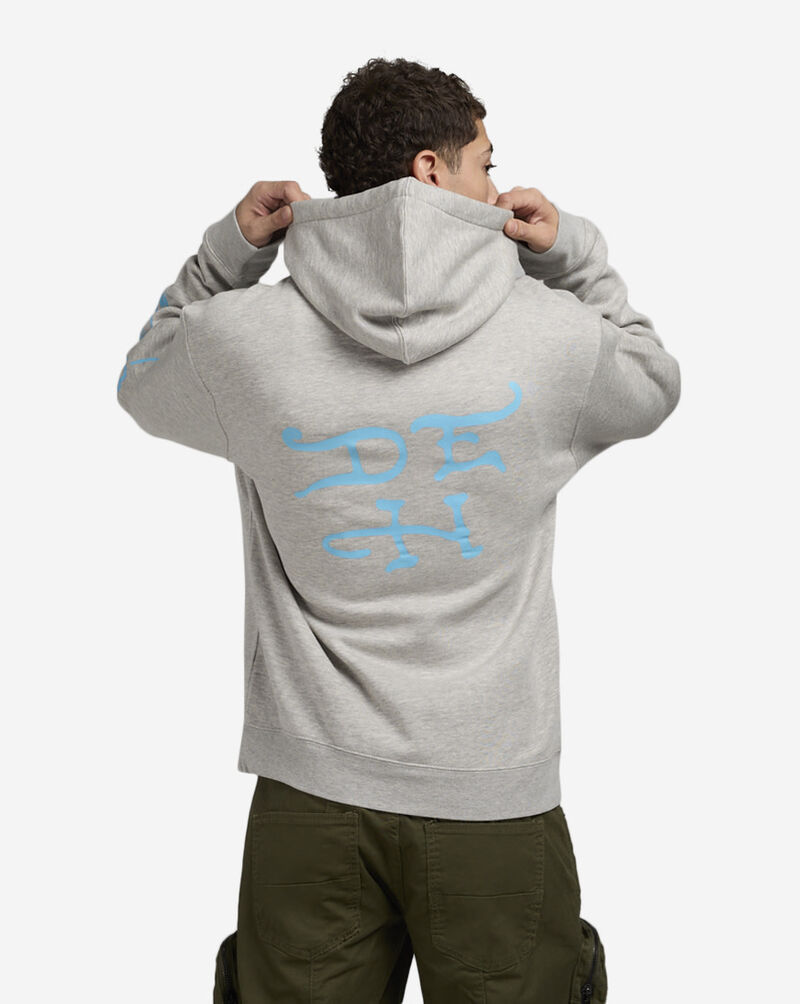 Ed Hardy Yellow Hair Skull Pullover Hoodie EHM1300-47 Grey 2