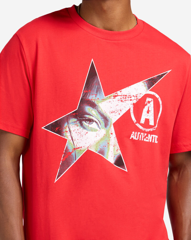 Urban Classics Authentic Star Tee MTUS751-US-00491 Red 3