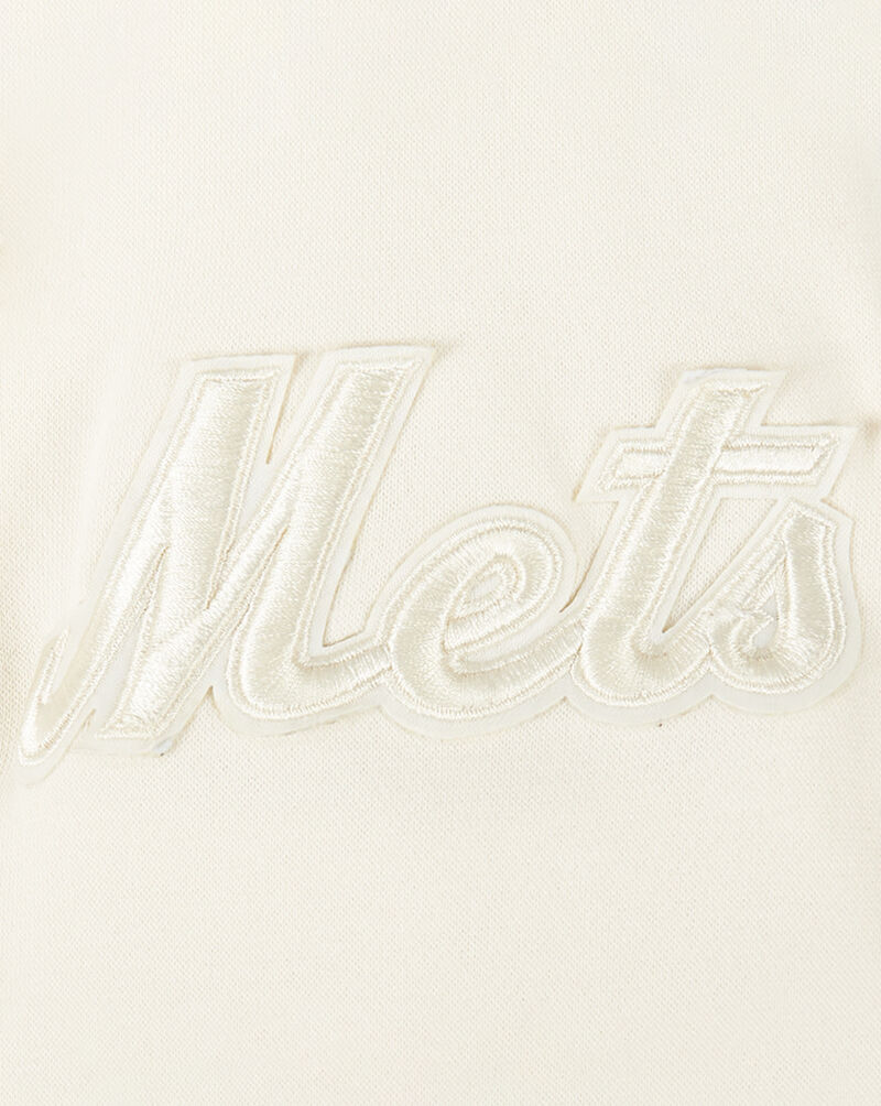 PRO STANDARD Big Boys' New York Mets Neutral Fleece Pull Over Hoodie LNMB5314997-EGG cream 2