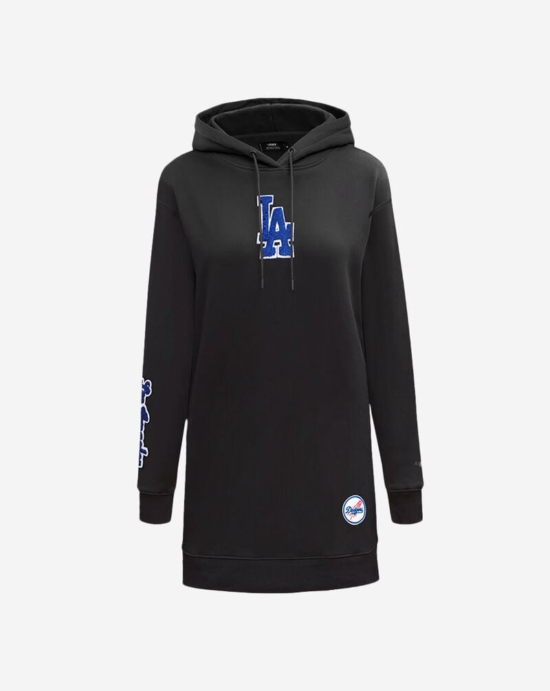 PRO STANDARD Los Angeles Dodgers Classic Fleece Hoodie Dress LLDB34410-BLK Black 1