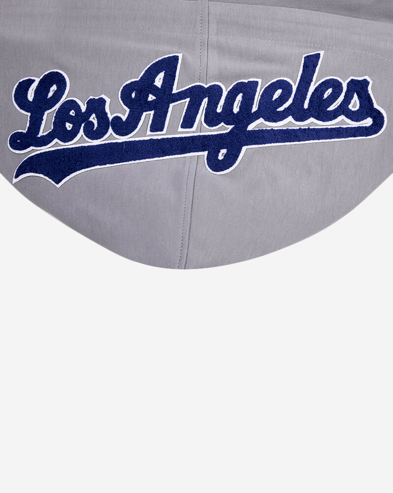 PRO STANDARD Los Angeles Dodgers Classic Chenille Double Knit Full-Zip Hoodie LLD531899-GRY Grey 4