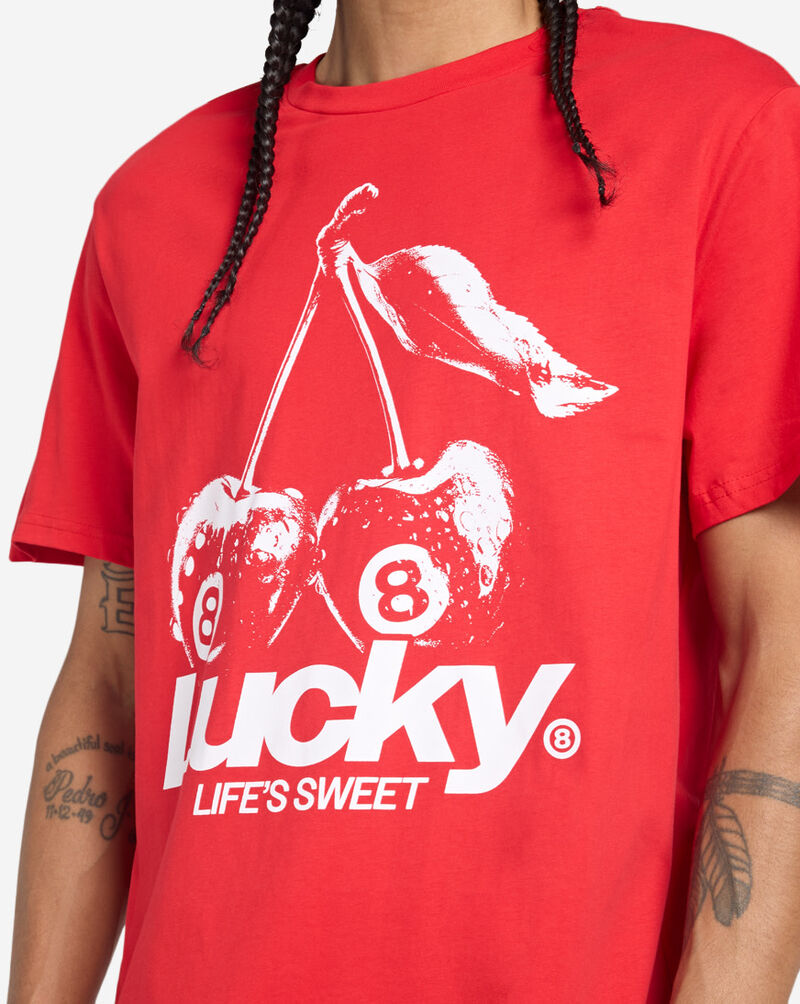 Urban Classics Lucky 8Ball Cherry Tee MTUS758-US-00491 Red 3