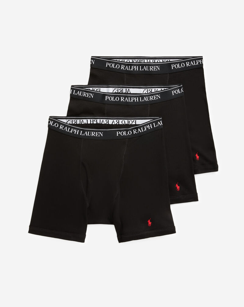 Polo Ralph Lauren Stretch Boxer Briefs - 3Pk NCBBP3-PBD Black 1