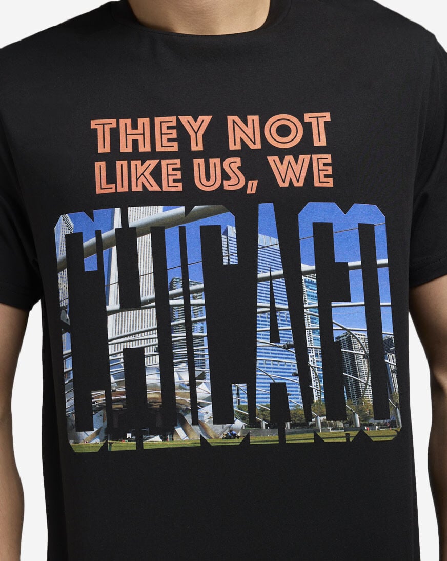Shop Mister Tee TNLU Chicago Photo Reel Tee MTUS289-US-00007 black