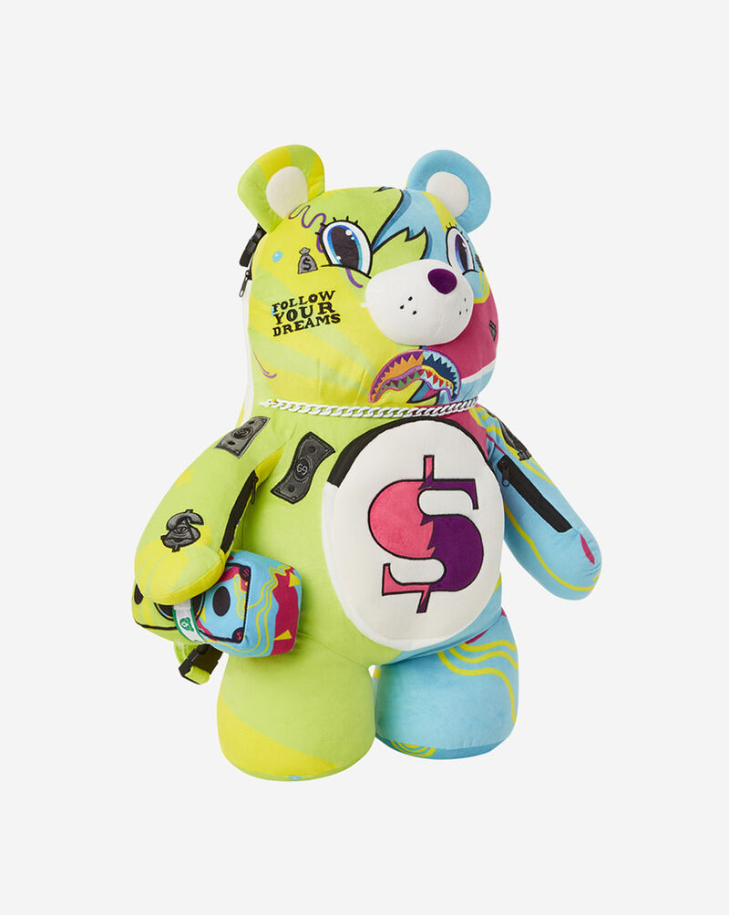 Sprayground Split Weird Bear Backpack in Multi | B5294