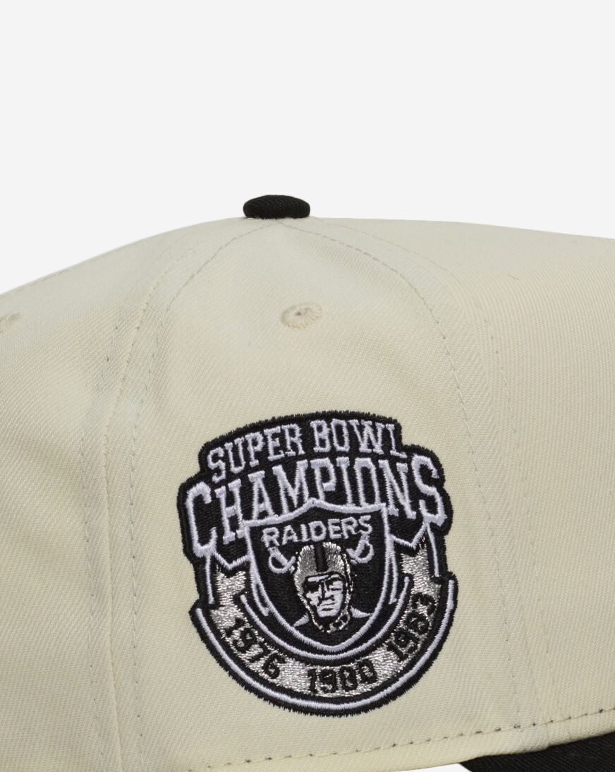 Shop New Era 9Fifty Las Vegas Raiders Curve A-Frame Snapback Hat