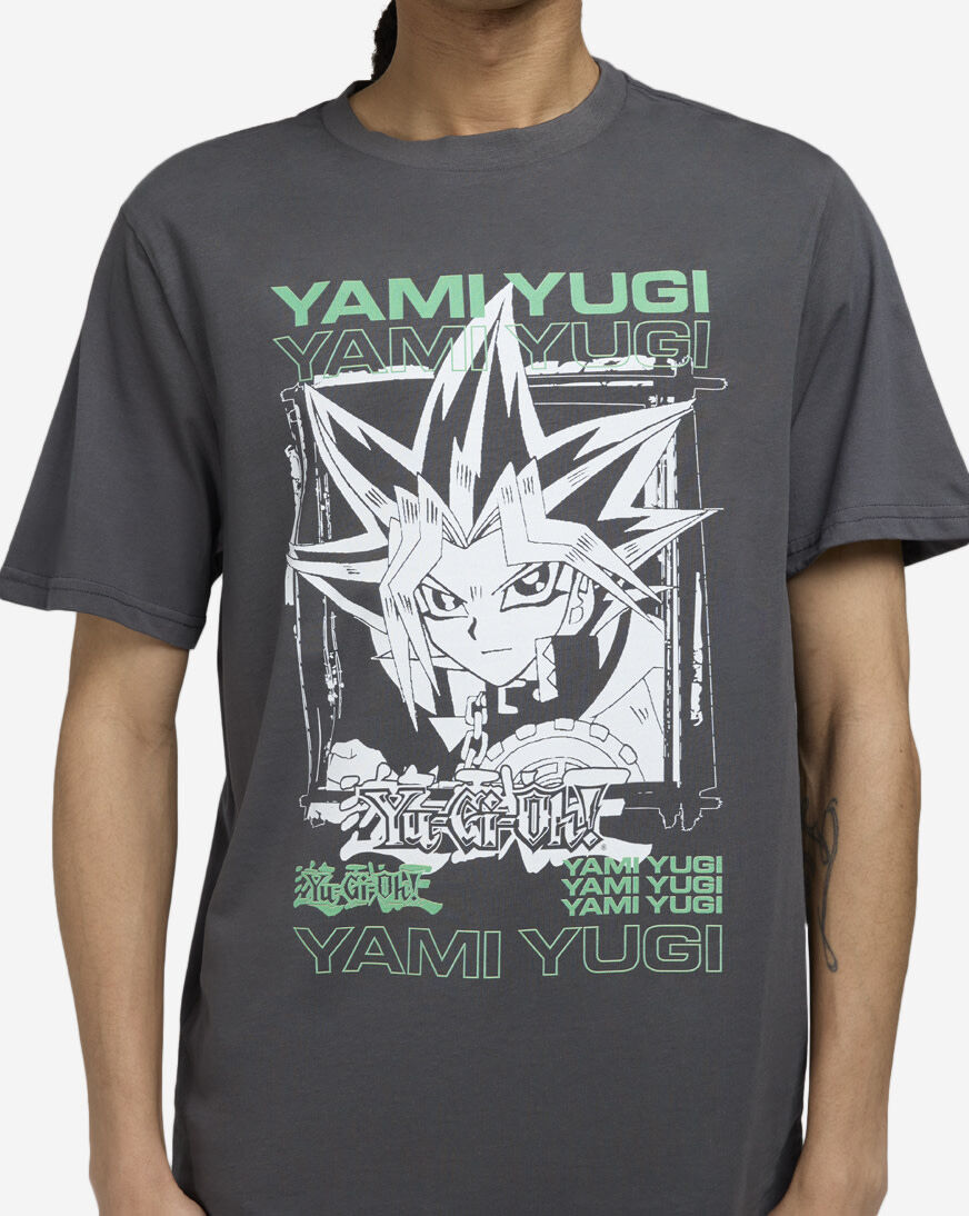 Shop Mister Tee YU-GI-OH Yami Yugi Tee MCUS034-US-02457 grey