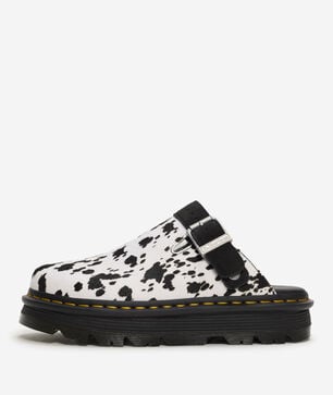 Zebzag Suede Slingback Platform Mules