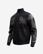Black and Gold Philadelphia 76ers Varsity Jacket