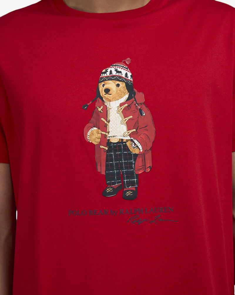 Polo Ralph Lauren Holiday Bear Graphic Tee 710854497040-RED Red 3