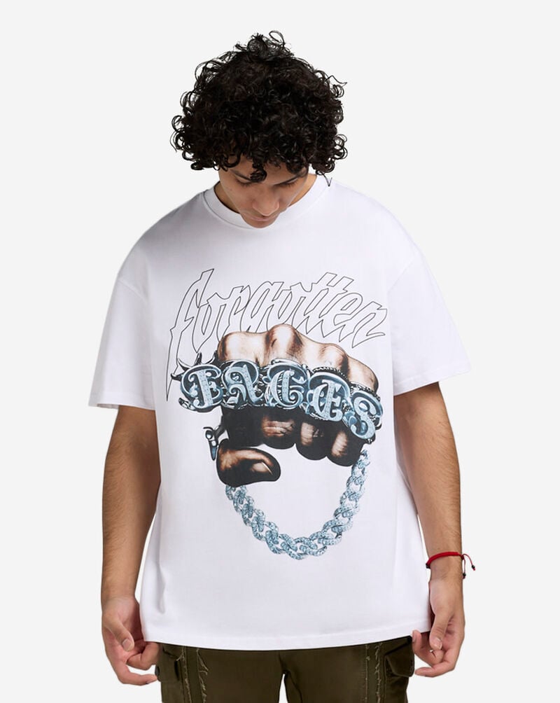 Forgotten Faces  Fist Bump Tee FOFUS122-00220 White 1