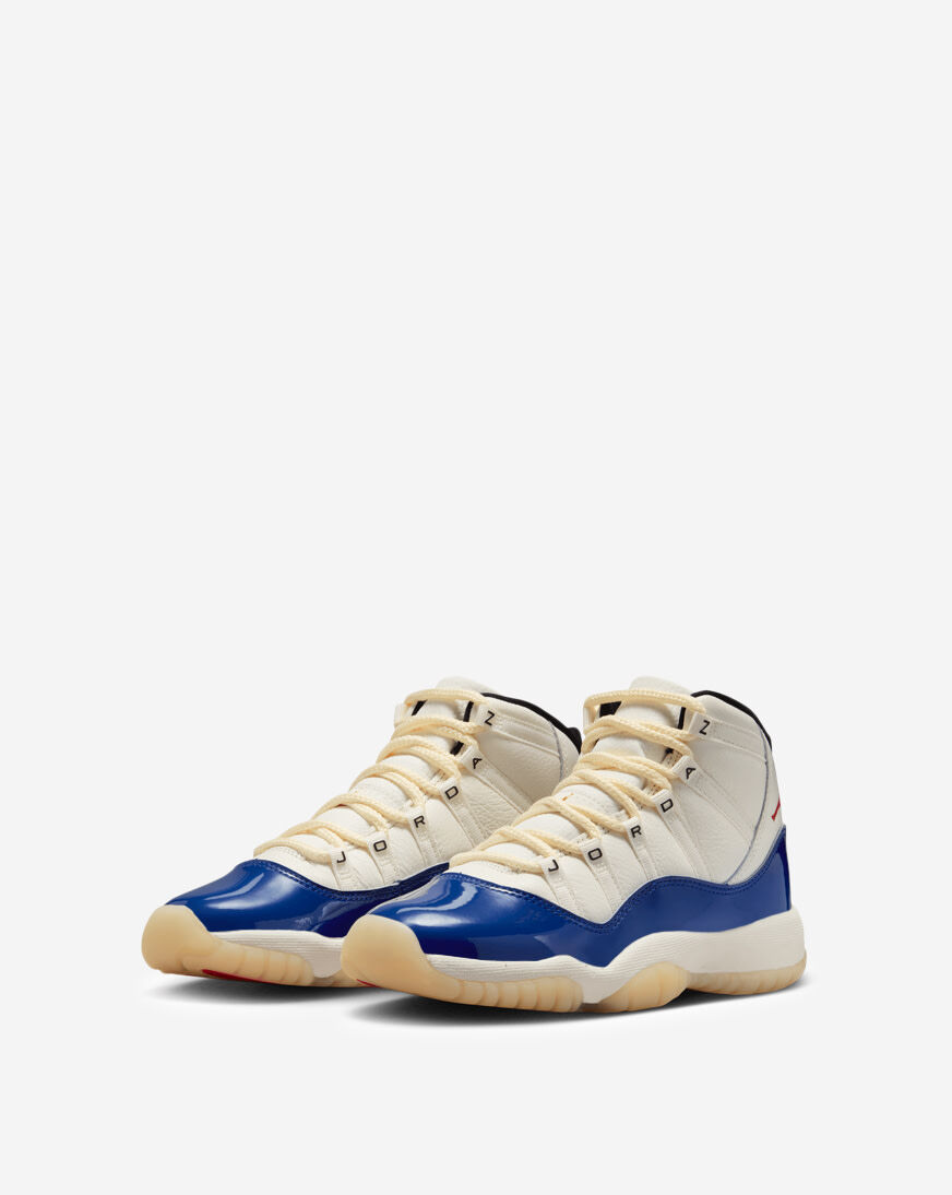 jordan retro 11 blue and yellow