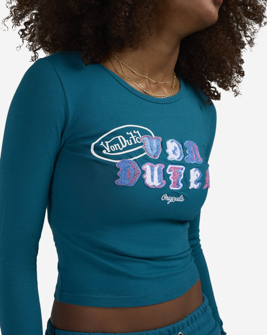 Shop Von Dutch Ransom Long Sleeve Tee 7VND9C9853SN blue | SNIPES USA