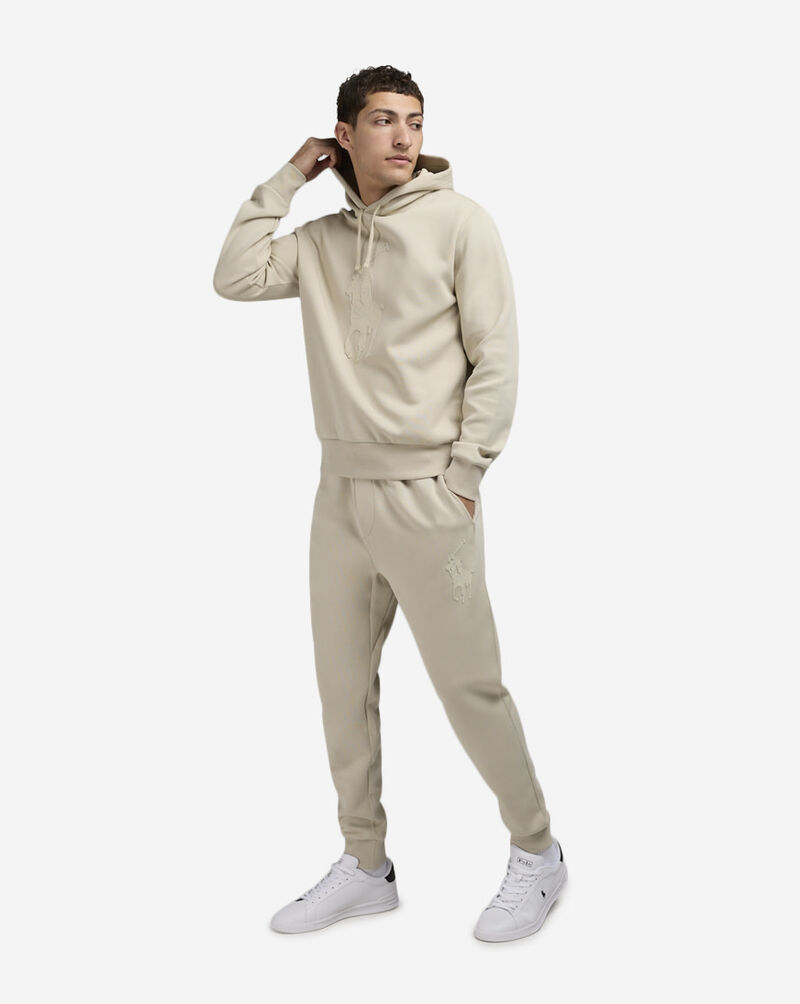 Polo Ralph Lauren Leather Pony Double Knit Jogger Pants 710957587002-STN Beige 4