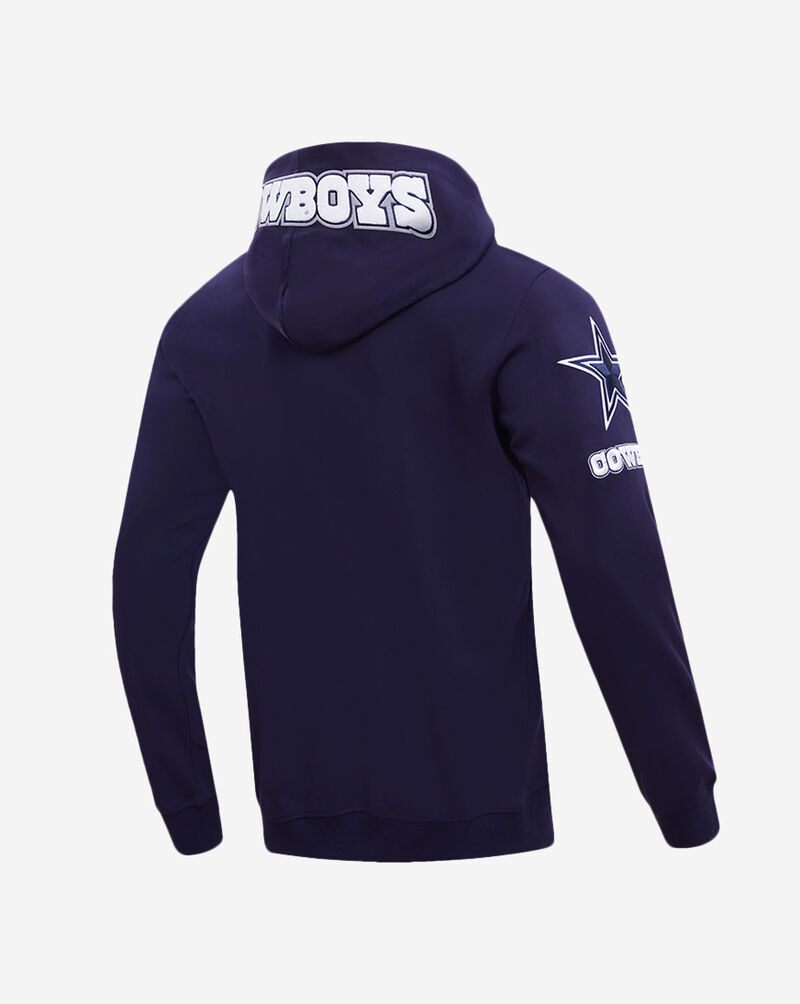 PRO STANDARD Dallas Cowboys Classic Chenille Double Knit Full-Zip Hoodie FDC5410296-MDN Blue 3