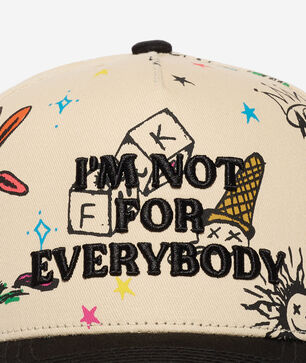I'm Not for Everybody Doodles Full Twill Trucker Hat