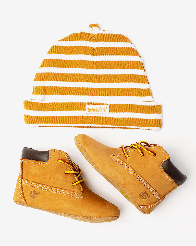 Timberland Crib Bootie+Beanie 9589R Beige 1