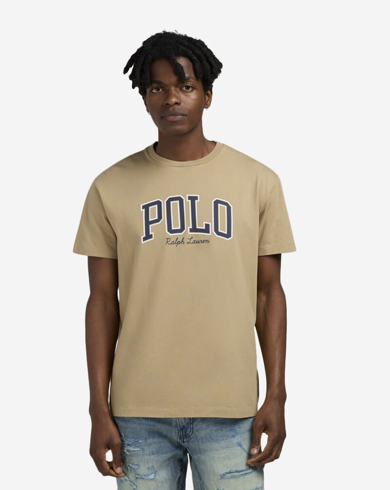 Polo Ralph Lauren Custom Slim Fit Logo Jersey T-Shirt 710981152004-TAN Beige 1