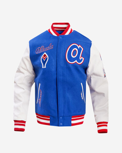 Atlanta Braves Retro Classic Rib Wool Varsity Jacket