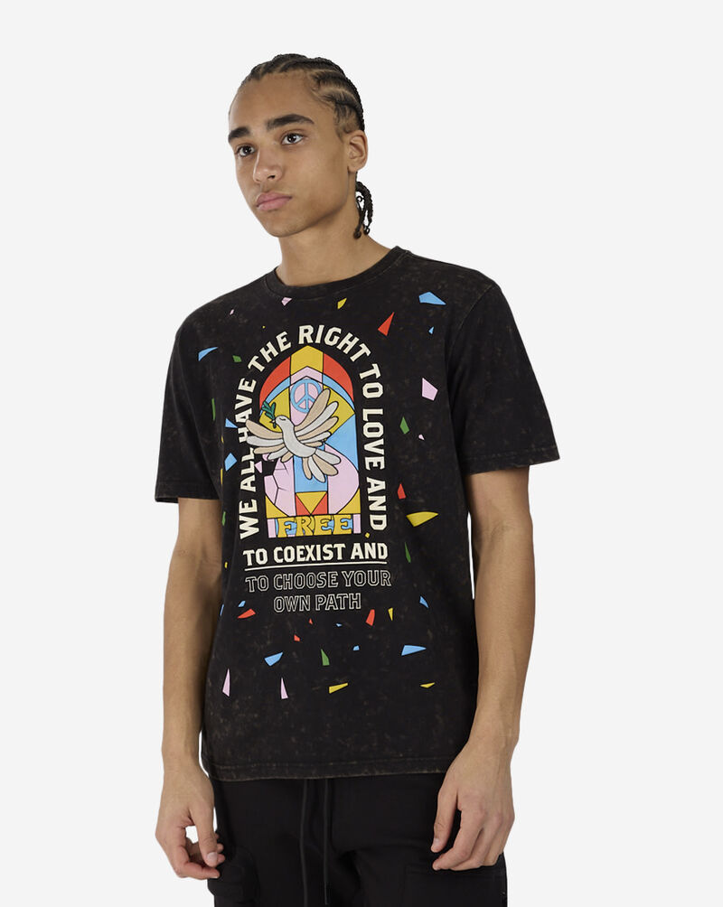 Smoke Rise Patch and Graphic Tee KT24153SN-BLK Black 1