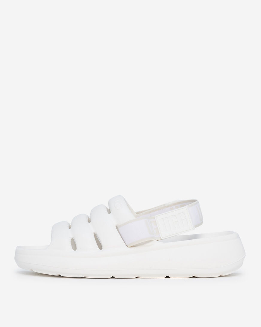 Ugg slides white hotsell
