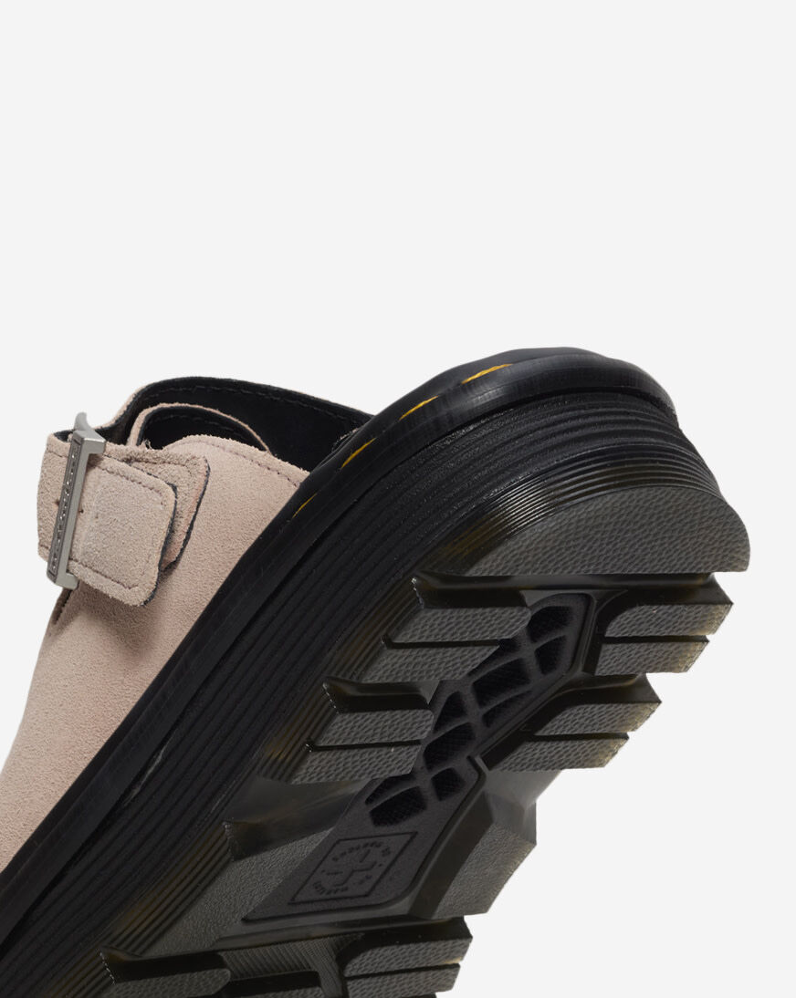 Shop Dr. Martens Zebzag Suede Slingback Platform Mules 31937650