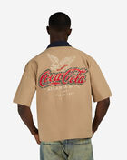 Preme Coca Cola Woven Shirt PRWT139-KHA Beige 2