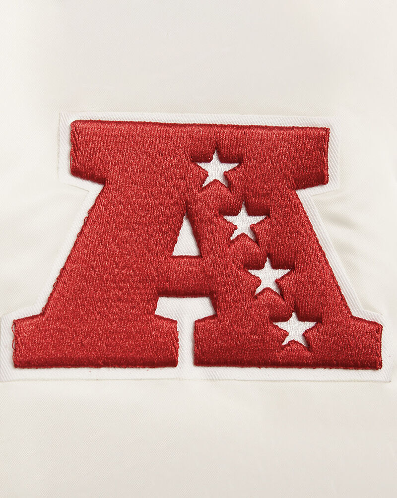 PRO STANDARD Buffalo Bills Retro Classic Rib Satin Jacket FBB643404-ERB cream 4