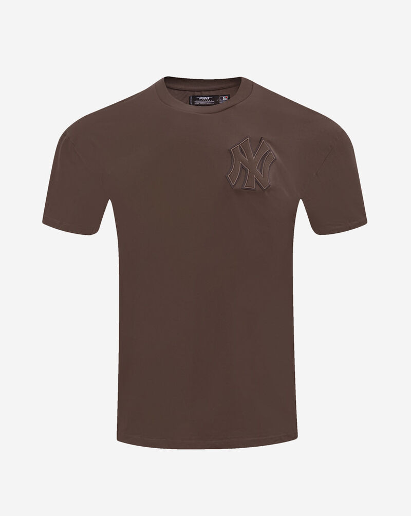 PRO STANDARD New York Yankees Neutral Drop Shoulder Tee LNY136855-DKT Brown 1