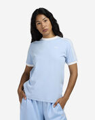 adidas Originals Ruffle 3-Stripes T-Shirt KC8820-CLEARSKY Blue 1