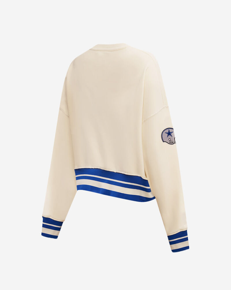PRO STANDARD Dallas Cowboys Retro Classic Fleece Crewneck FDCC43614-EDB cream 3