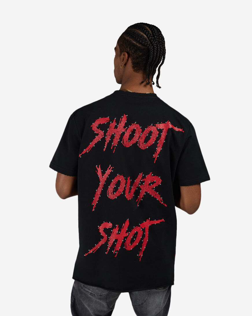Shop STREETZ IS WATCHIN Shoot Your Shot Tee SIW7056-BLK black