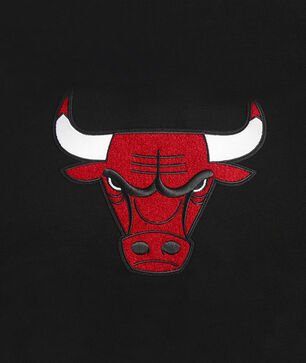 Chicago Bulls Retro Classic Rib Fleece Cropped Pullover Hoodie