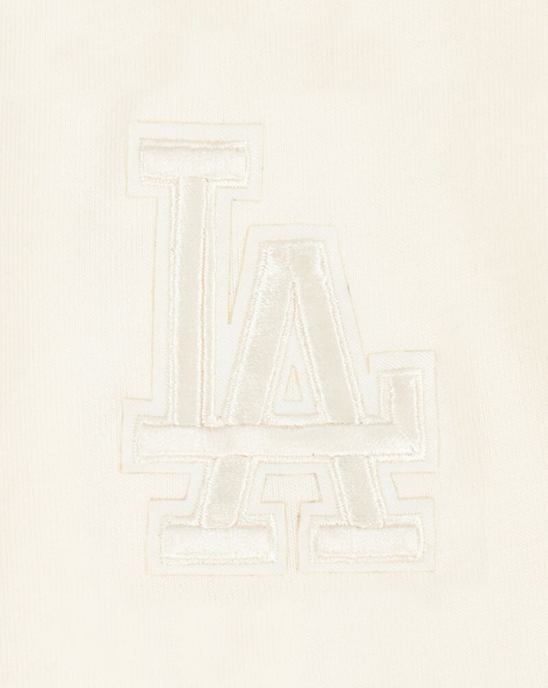 PRO STANDARD Big Girls' Los Angeles Dodgers Neutral Boxy Tee LLDBA315035-EGG cream 2