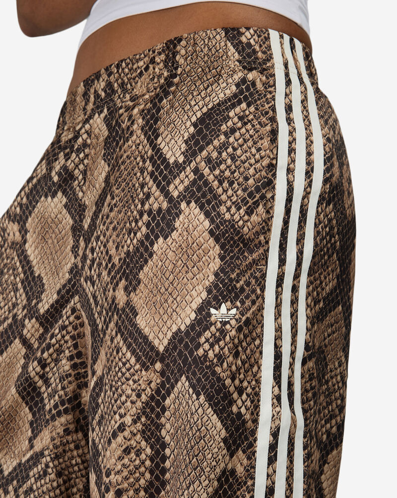 adidas Satin Snake Print Wide Leg Track Joggers KX1886 animal print 3