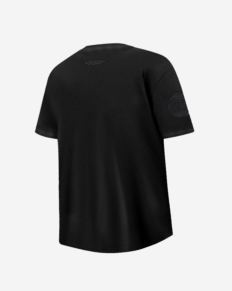 PRO STANDARD Big Boys' New York Knicks Triple Black Striped Rib Tee BNKB1516047-JBK Black 3