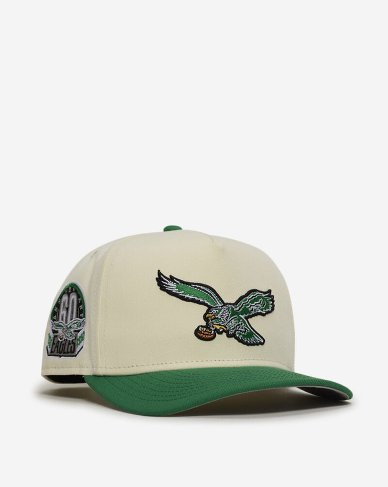 New Era 9Fifty Philadelphia Eagles Curve A-Frame Snapback Hat 71094916 cream 1
