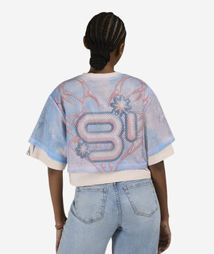 Rhinestone Cropped Jersey Tee