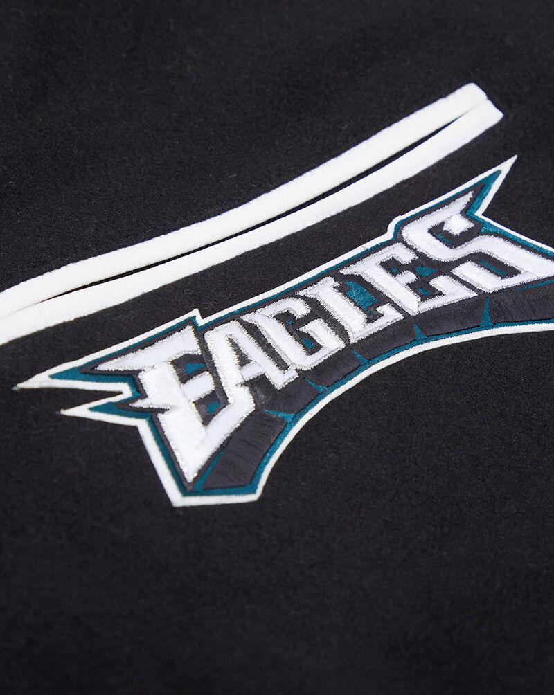 Pro Standard Philadelphia Eagles Logo Varsity Jacket FPE641292 Black 3