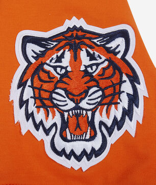 Detroit Tigers Classic Chenille Double Knit Short Sleeve Pull Over Hoodie