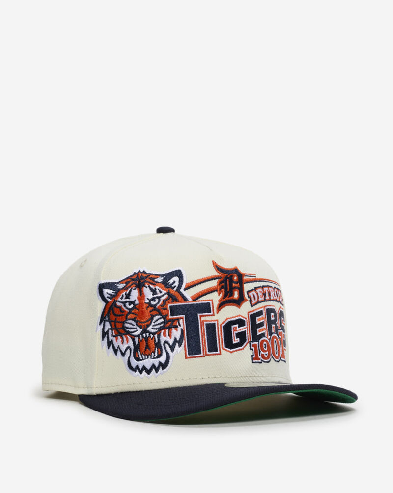 New Era 9Fifty Detroit Tigers Classic A-Frame Snapback Hat 60807873 cream 1