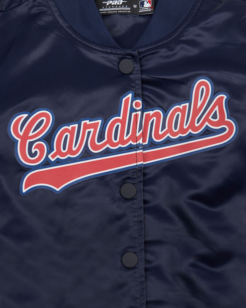 PRO STANDARD St. Louis Cardinals Classic Satin Jacket  LSCU37709-MDN Blue 4