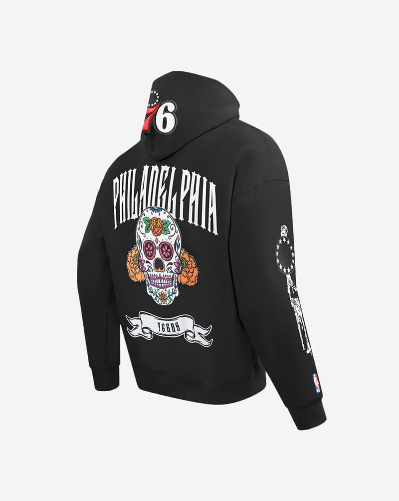 PRO STANDARD Philadelphia 76ers Day of The Dead hoodie BP71515948-BLK Black 3