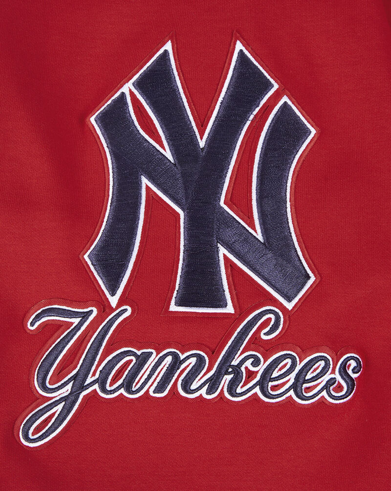 PRO STANDARD New York Yankees Classic Chenille Double Knit Pull Over Hoodie LNY531152-RED Red 2